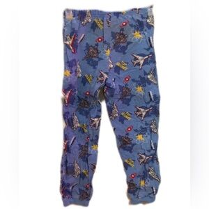 Kids Blue Airplane Pajama Pants